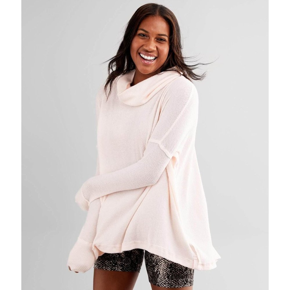 Free People Juicy Ribbed Top Shell Pink Size: XS